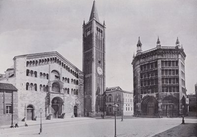 Italien: Parma, katedralen och dopkapellet (s/v foto) av Italian Photographer