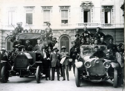 Milano, 3 och 4 augusti 1922. Fascisternas reaktion på strejken. Actionteam på Scala Square. av Italian Photographer