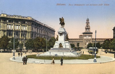 Milano, Italien, Foro Bonaparte, Palazzo Dell Eden av Italian Photographer