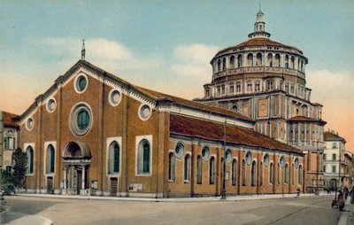 Milano / Milano: Kyrkan S Maria della Grazie (färgfoto) av Italian Photographer