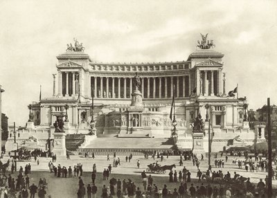 Monument till Victor Emanuel II av Italian Photographer