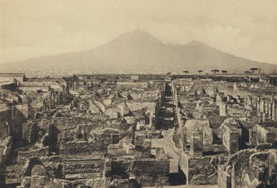 Neapel: Pompeji, Panorama Col. Vesuvius (s/v foto) av Italian Photographer