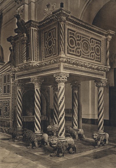 Neapel: Ravello, Duomo, Predikstol (s/v foto) av Italian Photographer