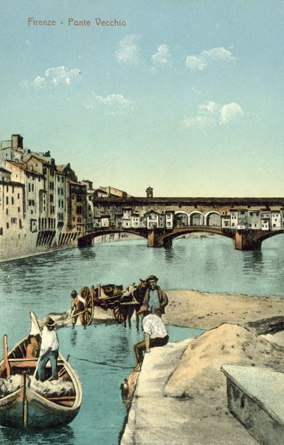 Ponte Vecchio, Florens (färgfoto) av Italian Photographer
