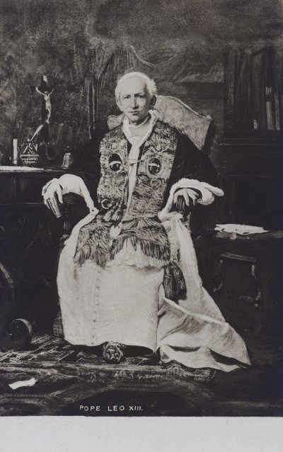 Påve Leo XIII (svartvitt foto) av Italian Photographer