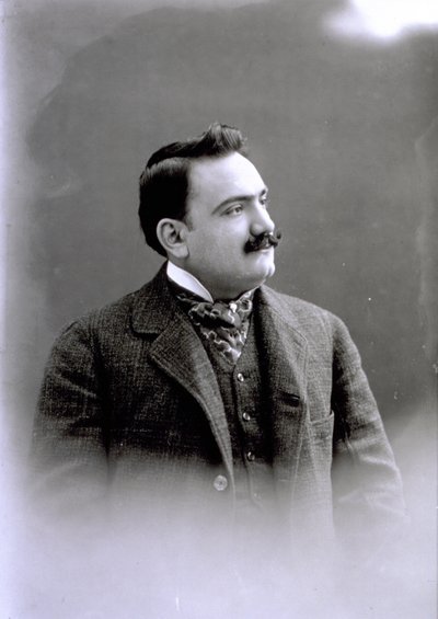 Porträtt av Enrico Caruso, ca 1900 av Italian Photographer