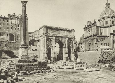 Forum Romanum, Septimius Severus båge med Phocas kolumn av Italian Photographer