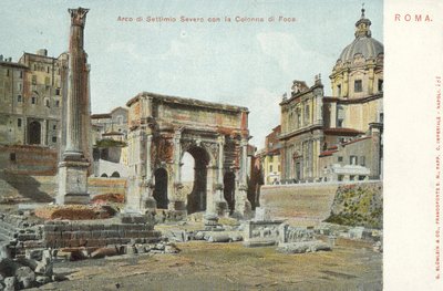 Rom, Italien, Septimius Severus båge, Foca-kolonnen av Italian Photographer