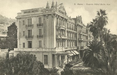 San Remo, Italien, Grande Hotel Belle Vue av Italian Photographer