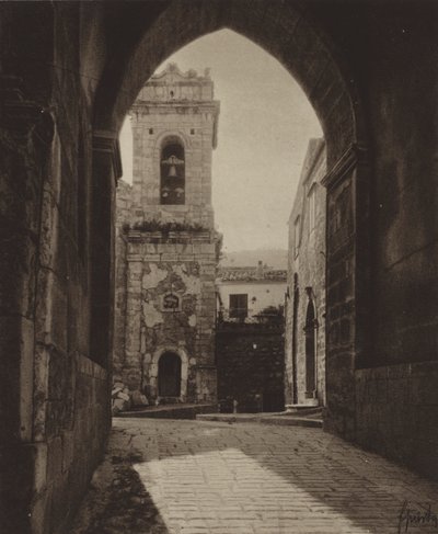 Sicilien / Sicily: Le Madonie, Petralia (svartvitt foto) av Italian Photographer