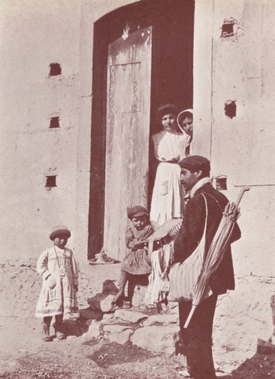 Sicilien: En kringvandrande musiker (svartvitt foto) av Italian Photographer