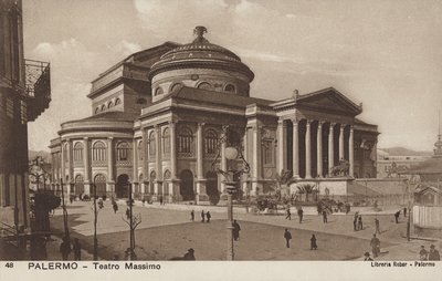 Massimo Theatre, Palermo, Sicilien av Italian Photographer