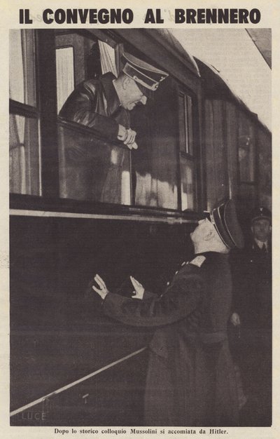 Brennerkonferensen (svartvitt foto) av Italian Photographer