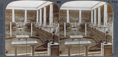 The House of Vettii, Pompeii, från The Underwood Travel Library, 1895 (sepiafoto) av Italian Photographer