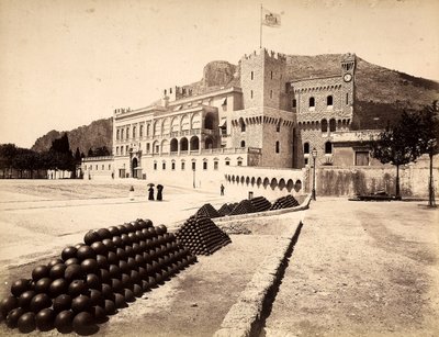 Prinsens palats i Montecarlo, i Monacos furstendöme av Italian Photographer
