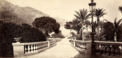 Trädgården på kasinot i Monte Carlo, i Monacos furstendöme av Italian Photographer