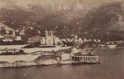 Montecarlobukten, 07/1887 (s/v foto) av Italian Photographer