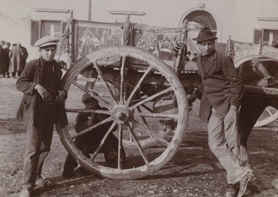 Typisk siciliansk vagn, 1920 av Italian Photographer