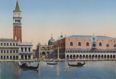Venedig, Piazzetta San Marco och Dogepalatset från lagunen av Italian Photographer