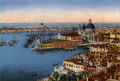 Venezia / Venedig: Panorama från Campanile (färgfoto) av Italian Photographer