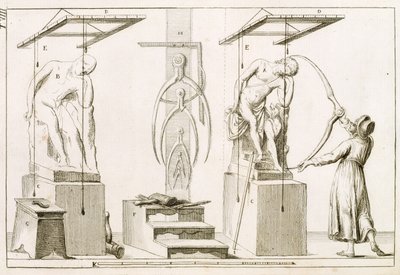 A Sculptors Studio, ca 1800 av Italian School