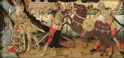 Achilles tar farväl av Briseis, Umbrian School av Italian School