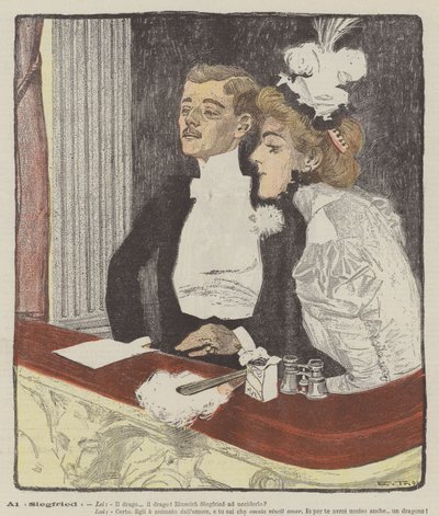 Al Siegfried (färg litho) av Italian School