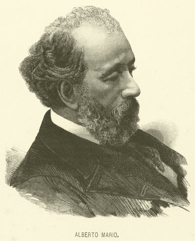Alberto Mario (gravyr) av Italian School