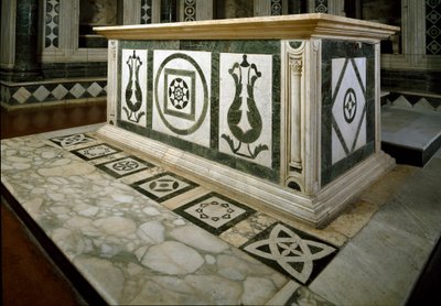 Apsidens altare i marmor (fotografi) av Italian School