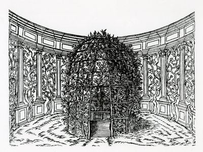 En berså, från Hypnerotomachia Poliphili, tillskriven Francesco Colonna (ca 1432-1527), publicerad 1499 av Italian School