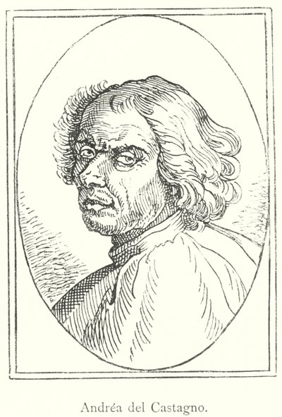 Andrea del Castagno (gravyr) av Italian School