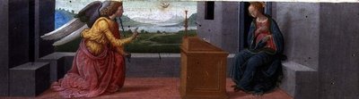 Annunciation (panel) av Italian School