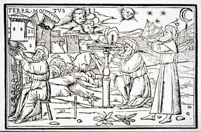 Arabiska astrologer, kopia av en illustration från In Somnium Sciopinis av Macrobius, Venedig 1513, använd i en historia om magi, publicerad i slutet av 1800-talet av Italian School