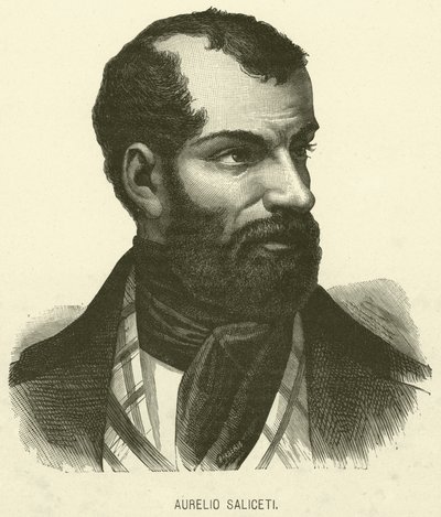 Aurelio Saliceti (gravyr) av Italian School