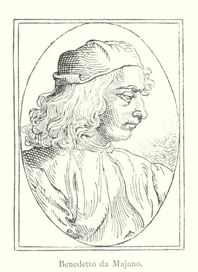 Benedetto da Majano (gravyr) av Italian School