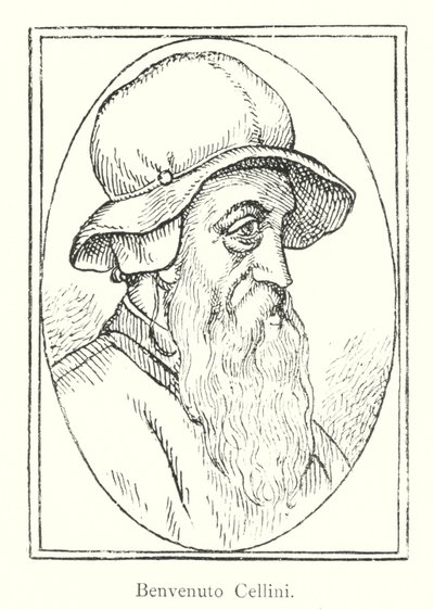 Benvenuto Cellini (gravyr) av Italian School