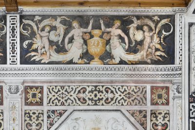 Carducci-rum, detalj (fräscht) av Italian School