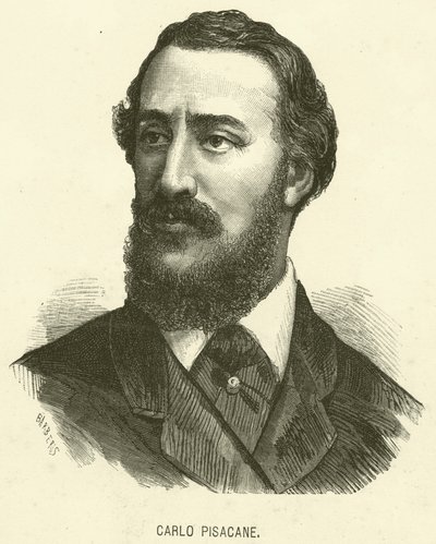 Carlo Pisacane (gravyr) av Italian School