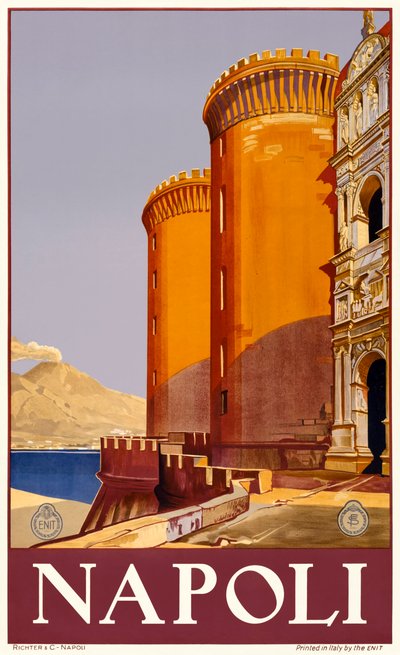 Castel Nuovo i Neapel av Italian School