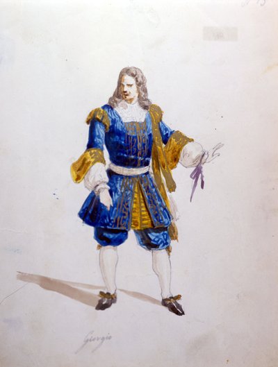 Karaktär av Giorgio i "Traviata" av Giuseppe Verdi av Italian School