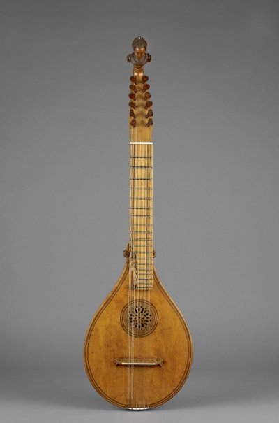 Cittern (Kreta) (lönn, blå sten, elfenben) av Italian School