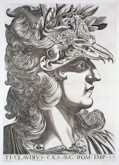 Claudius Caesar (10 f.Kr.-54 e.Kr.) av Italian School