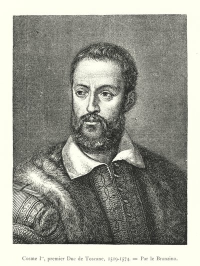 Cosmo I, förste hertig av Toscana av Italian School