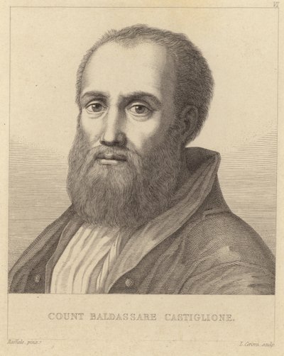 Greve Baldassare Castiglione (1478-1529) av Italian School