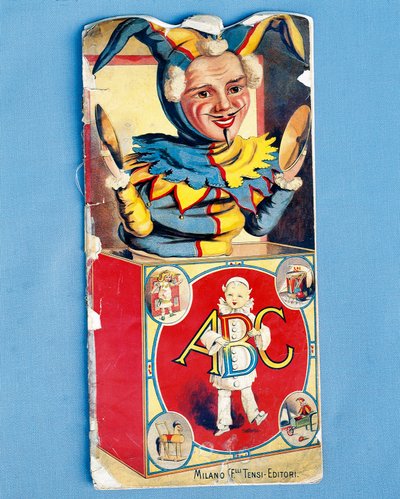 Omslag till ABC-alfabetsbok, illustrerad barnbok, utgiven av bröderna Tensi, Milano, Italien, 1900-talet av Italian School