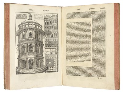 "Decementsbokens arkitektur" av Marcus Pollio Vitruvius av Italian School