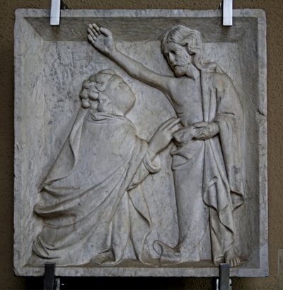 Tvivlar på St. Thomas (marmor) av Italian School