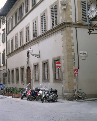 Fasad av Casa Buonarroti av Italian School