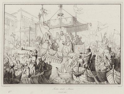 Festa delle Marie, 1200-talet (gravyr) av Italian School