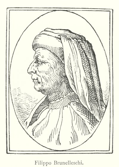 Filippo Brunelleschi (gravyr) av Italian School